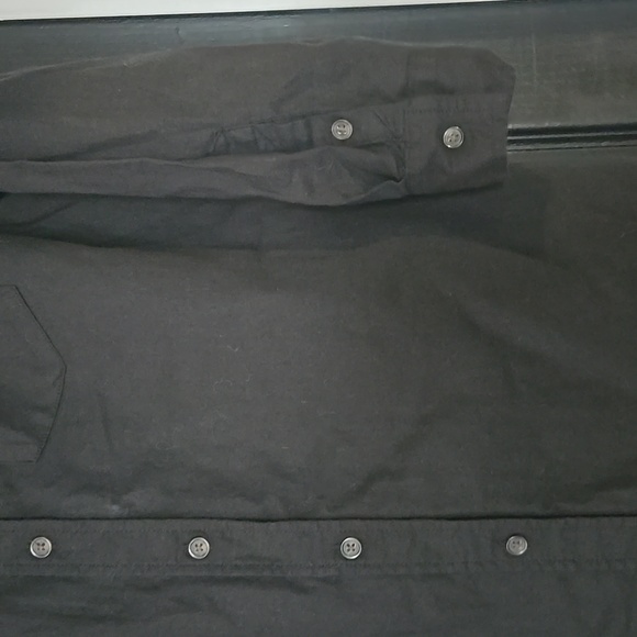 NWT Universal Thread Black Linen Cotton Blend Button Down Mini Shirt Dress XS - Picture 4 of 9